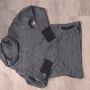 Athleta funnel neck long sleeve top size small